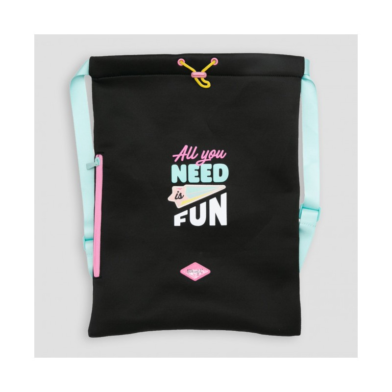 MOCHILA SACO ALL YOU NEED IS FUN