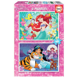 PUZZLE 2X48 - DISNEY PRINCESS